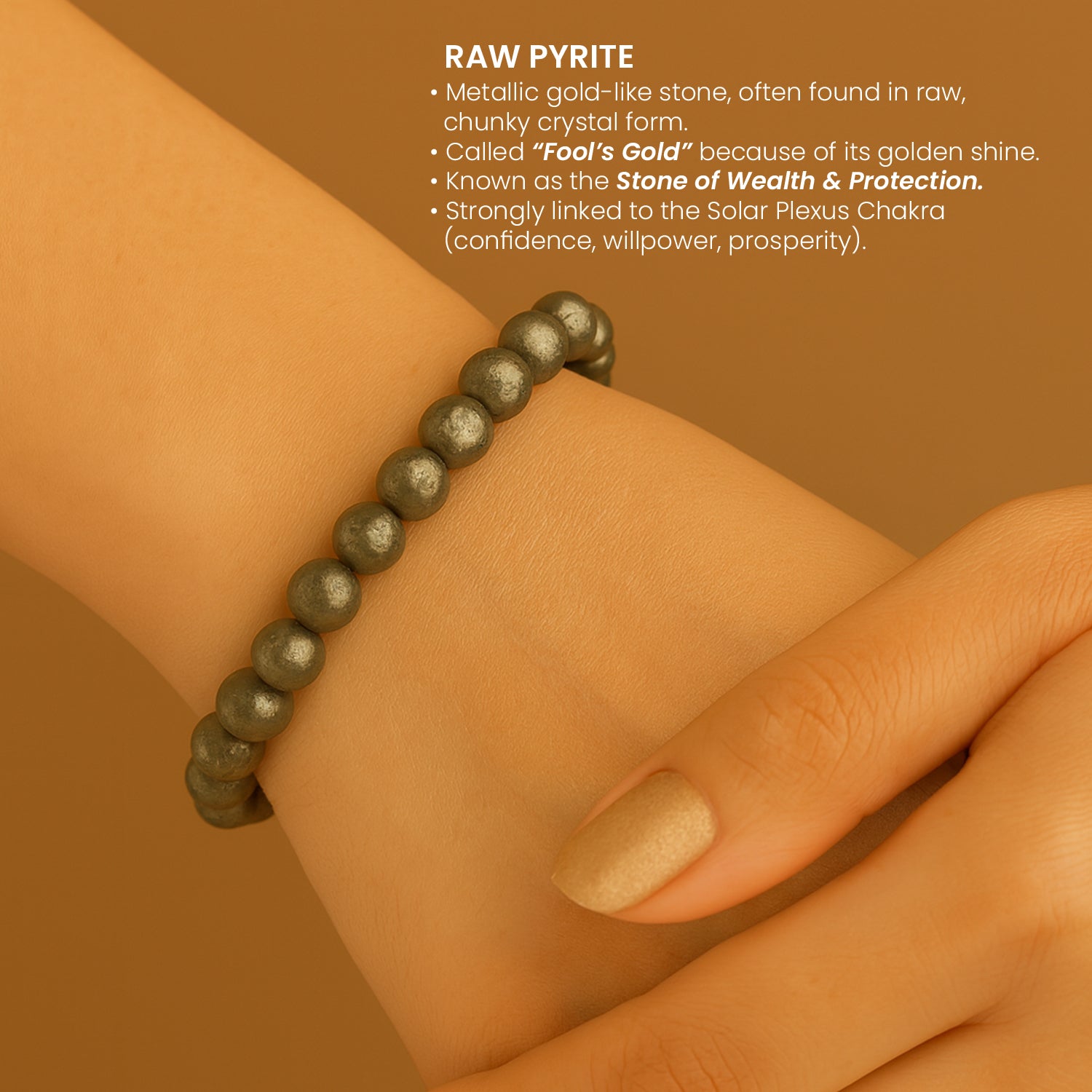 Stone of Abundance - Raw Pyrite Bracelet